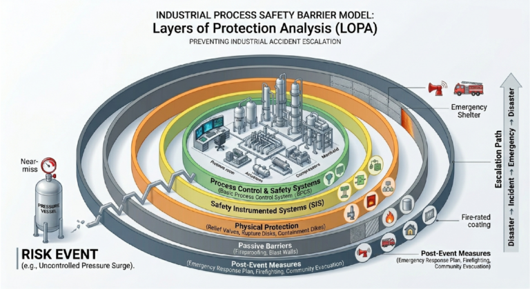 Process safety barrier model for industrial risk management