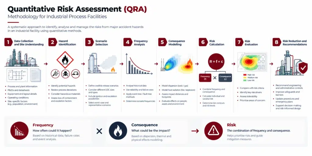 Quantitative Risk Assessment methodology from data collection to risk evaluation