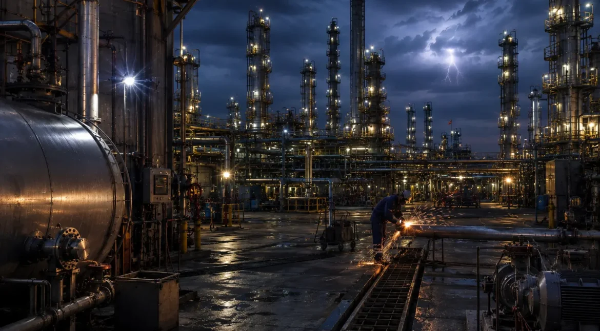 Common industrial ignition sources in a hazardous process plant environment
