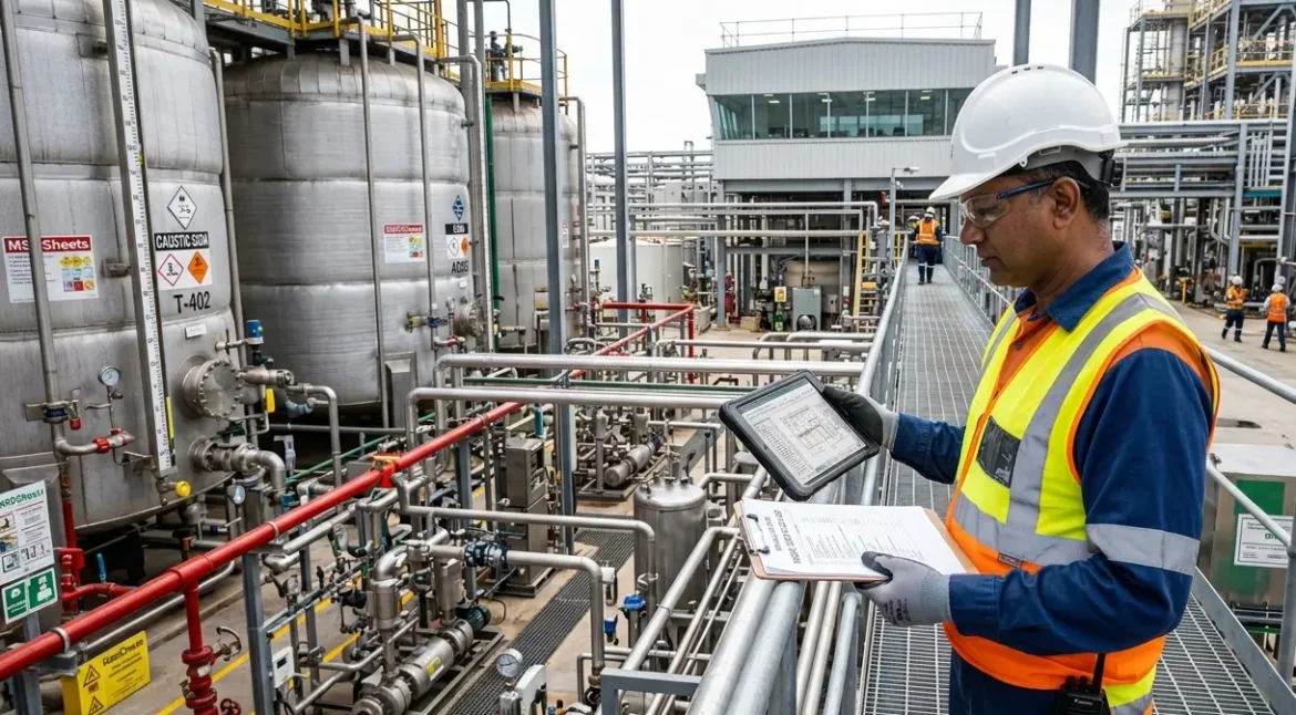 MSIHC audit and hazardous chemical compliance assessment in an industrial facility