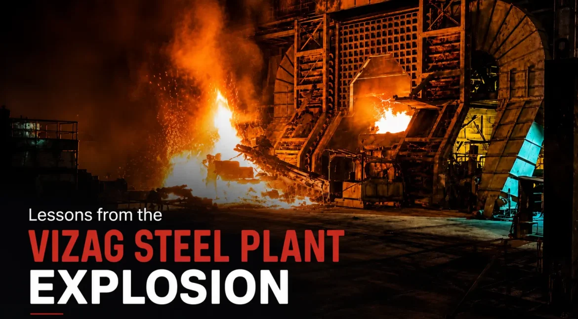 Lessons from the Vizag Steel Plant explosion highlighting key process safety lessons for industry and industrial risk management.
