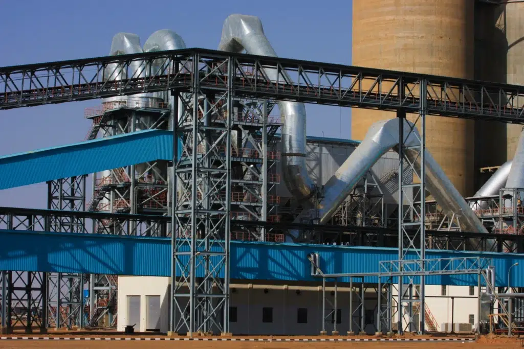 Large industrial infrastructure project with engineering and utility systems
