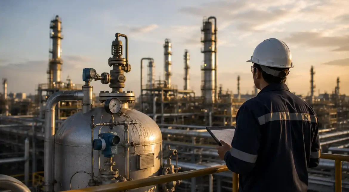 Layer of Protection Analysis (LOPA) in a process plant with pressure vessels, piping and instrumentation