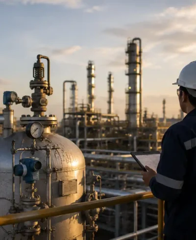 Layer of Protection Analysis (LOPA) in a process plant with pressure vessels, piping and instrumentation