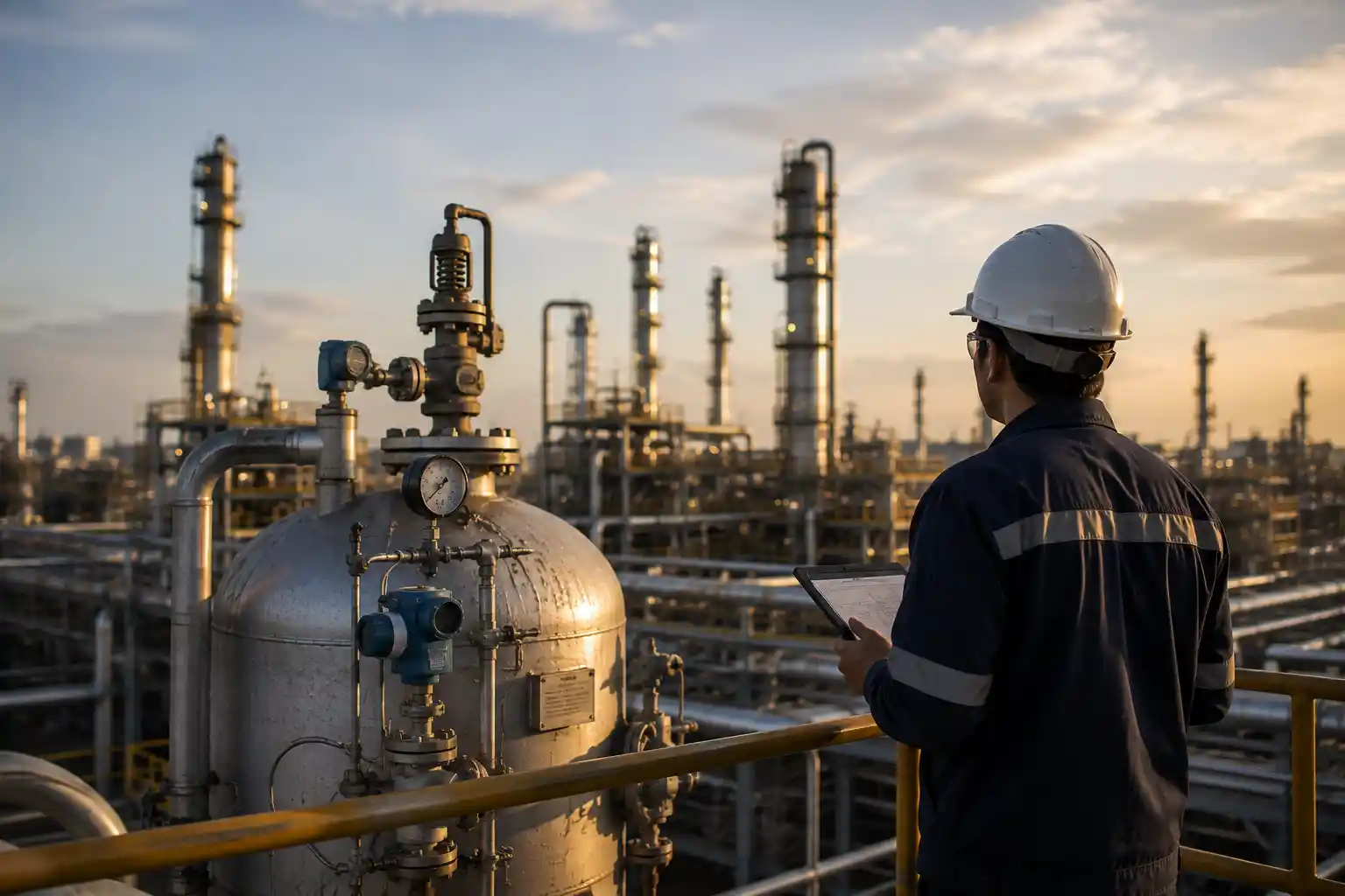 Layer of Protection Analysis (LOPA) in a process plant with pressure vessels, piping and instrumentation