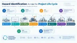 HAZID within the process safety lifecycle from concept and FEED through operation and modification