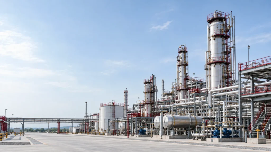 Industrial process facility supported by P&ID engineering services